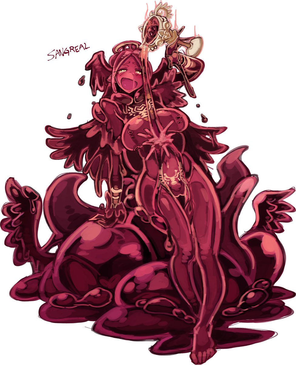 Elite level monster alert! 
The holy grail -‘Sangreal’ and its ever flowing magic have taken on a new form! Prepare yourself!
(Art by the always incredibly talented <a href="/NakayoshiKaze/">風KAZE (COMMS OPEN)</a> )