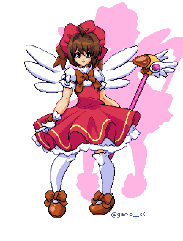 Sakura's opening costume! #Pixelart #CardCaptorSakura