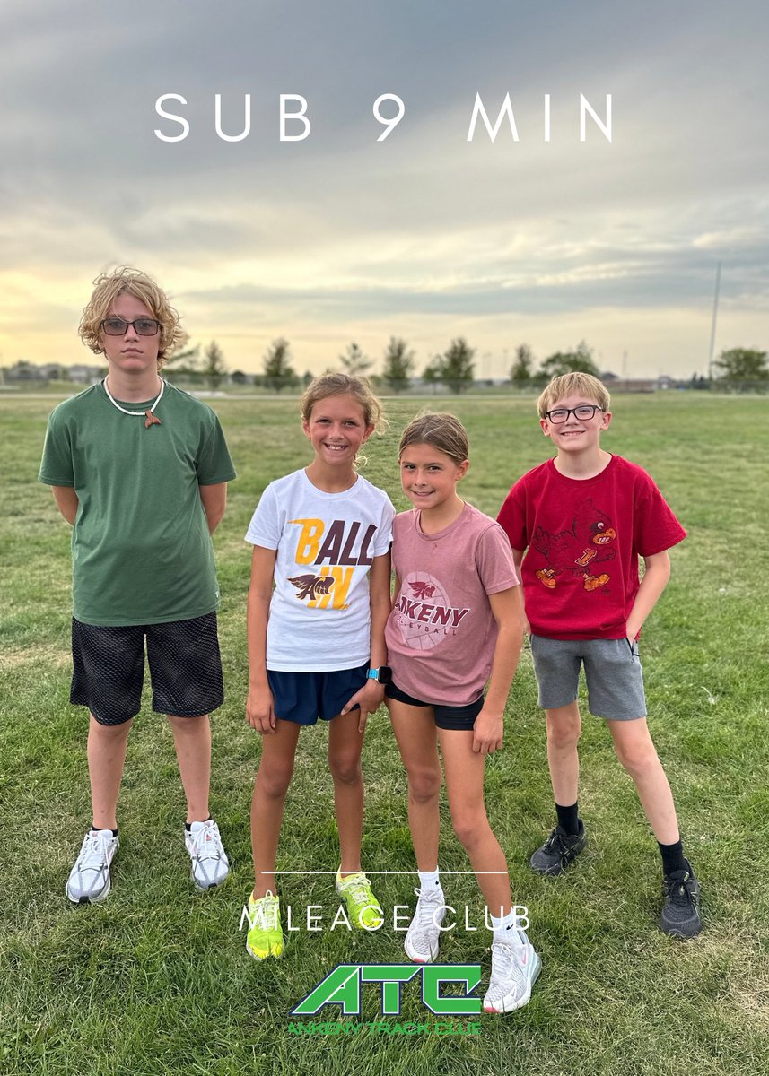 ankenytrackclub's tweet photo. ATCers ran the mile for time tonight to help coaches form workout groups. Look at these smiling faces and fast times! Running with friends and teammates is fun! 
Rest up and see you tomorrow. #BeYourBest https://t.co/cn4mOuxVj4