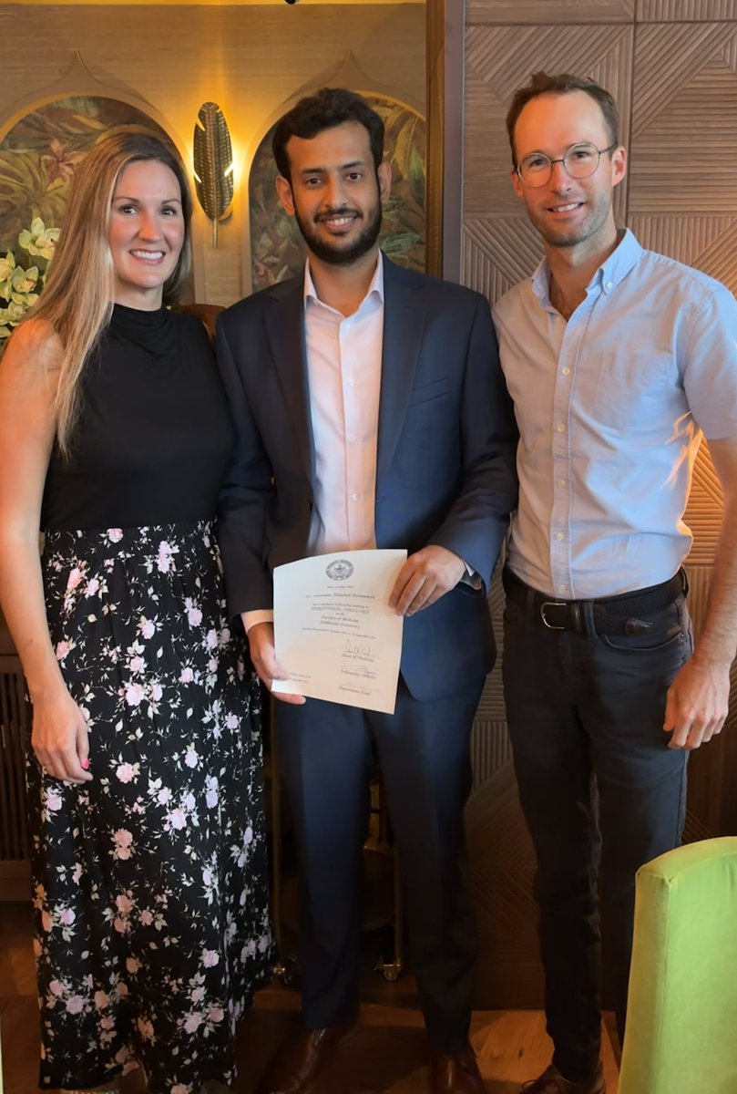 Congratulations to Dr. <a href="/SulaimanA_91/">Sulaiman Alshammari</a> on completing <a href="/DalhousieU/">Dalhousie University</a> Peritoneal Oncology Fellowship. The future is ⭐️ ! <a href="/DALsurgresearch/">DAL Surgery Research</a>