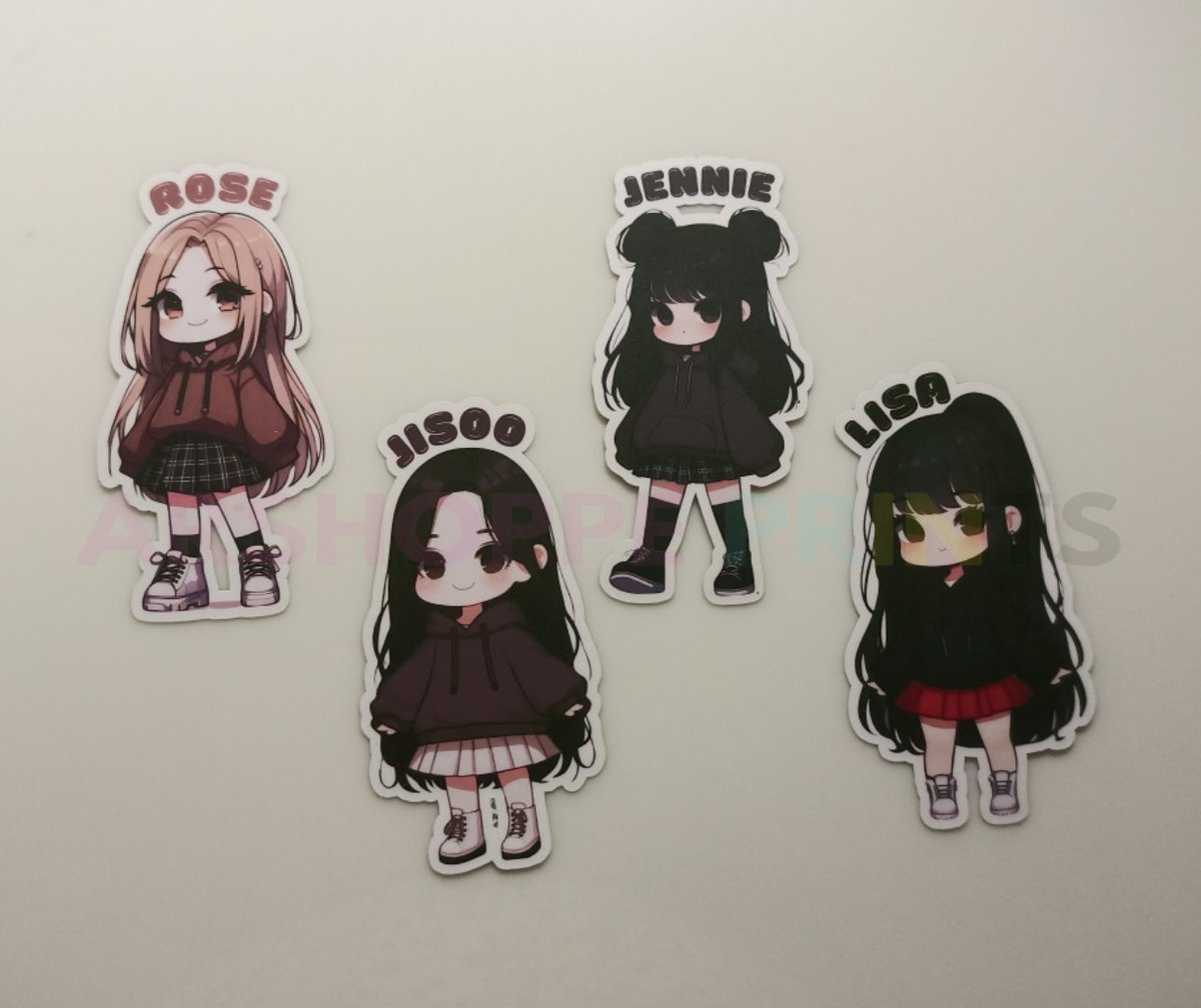 ARshoppeprints's tweet photo. 📌 #BLACKPINK CHIBI Vinyl Stickers ✨

✓ 1.5x3 inches in size 
✓ Matte coated vinyl stickers (also available in glitters, glossy, 3D, holo rainbow and broken glass)
✓ waterproof and scratchproof
✓ pwede sa tumblers 
✓ machine cut 

Message lang po kayo 📥 https://t.co/dttcib413I