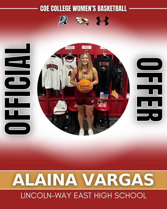 After a great visit, I’m honored to say I have received an offer from <a href="/CoeCollegeWBB/">Coe College Women's Basketball</a>!! Thank you coaches <a href="/KaylaWaskow/">Kayla Waskow</a> and <a href="/MacenzieKraemer/">Macenzie Kraemer</a>!Go Kohawks!!
<a href="/LWEGirlsBball/">LWE Girls Basketball</a>