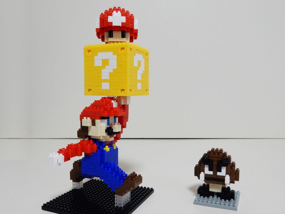 WEVAWEVA's tweet photo. ＜ナノブロックオリジナルまとめ　マリオキャラ編＞　ナノブロックで作ったスーパーマリオブラザーズシリーズのキャラたち。　#ナノブロック https://t.co/CcqmfYUyTL