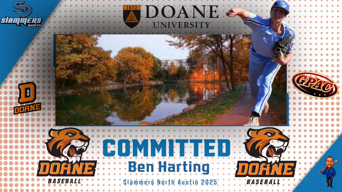 Tony Gilio (@tonygilio) on Twitter photo CONGRATULATIONS to <a href="/BenHarting4/">Ben Harting</a>
on his verbal commitment to <a href="/DoaneBaseball/">Doane Baseball</a>
#GoDoane | #DoaneBB | #gotigers
#13 off the board for the loaded Slammers Austin 2025 team.
#SlammersFamily #WhosNext
<a href="/RichardUAustin/">Slammers Austin</a> #NAIABaseball <a href="/NAIABall/">NAIA Ball</a> CONGRATULATIONS to <a href="/BenHarting4/">Ben Harting</a>
on his verbal commitment to <a href="/DoaneBaseball/">Doane Baseball</a>
#GoDoane | #DoaneBB | #gotigers
#13 off the board for the loaded Slammers Austin 2025 team.
#SlammersFamily #WhosNext
<a href="/RichardUAustin/">Slammers Austin</a> #NAIABaseball <a href="/NAIABall/">NAIA Ball</a>