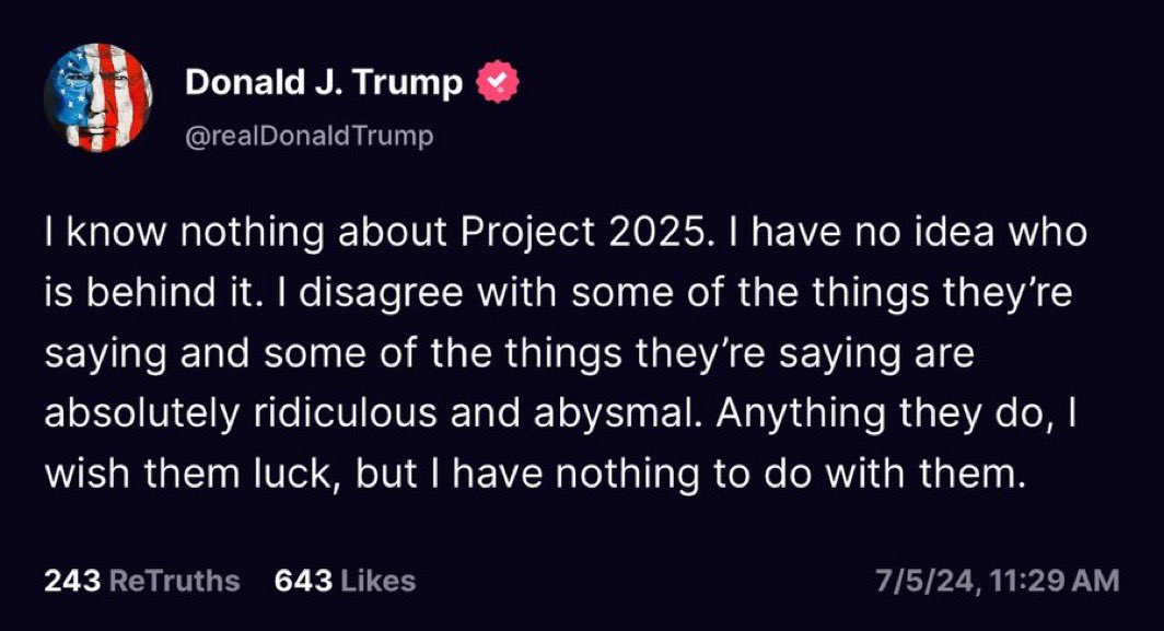 therobmichaels's tweet image. Fact Check: Kamala lied about Project 2025. #Project2025 #Debate2024