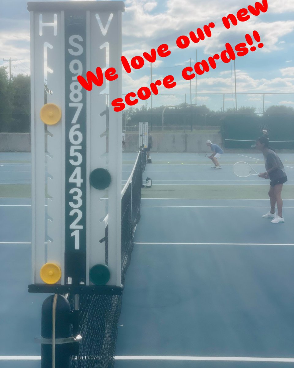 WC Tennis courts are looking good!! 🖤🖤🖤❤️‍🔥