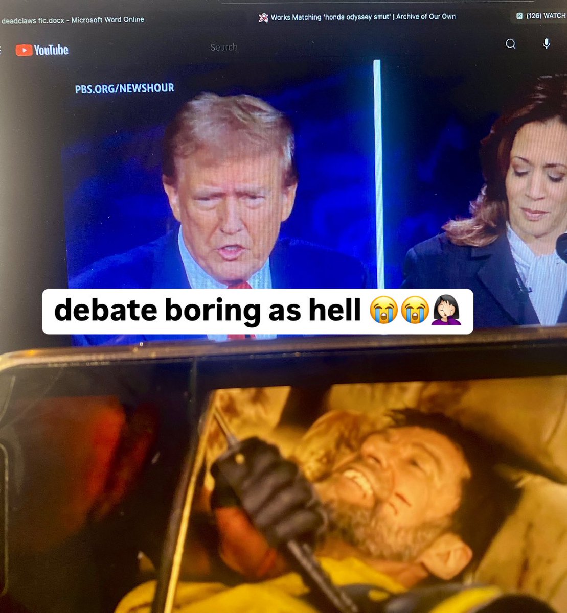 wadesknife's tweet photo. #debate2024 https://t.co/qDSrqlsi3w