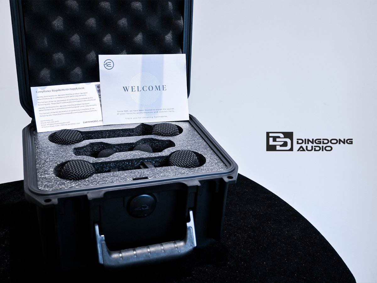 AudioDong's tweet image. New Arrivals
"DK6 might make you think drums are the easiest instrument to mic. No-compromise premium sound in a rugged tour ready package." @EarthworksAudio