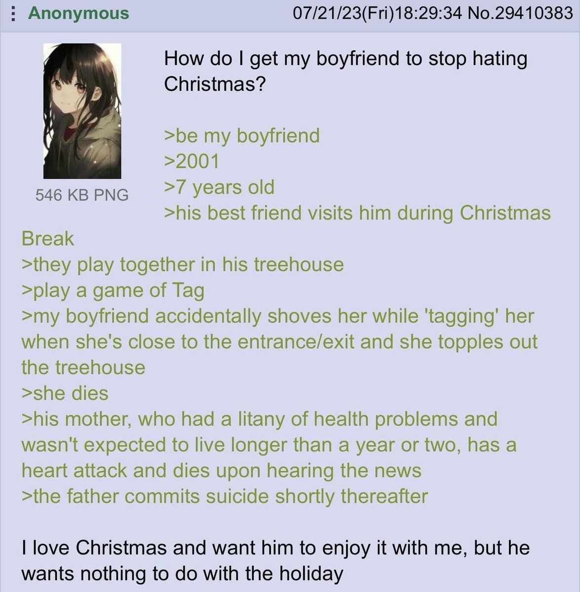 Greentext Poster tweet media