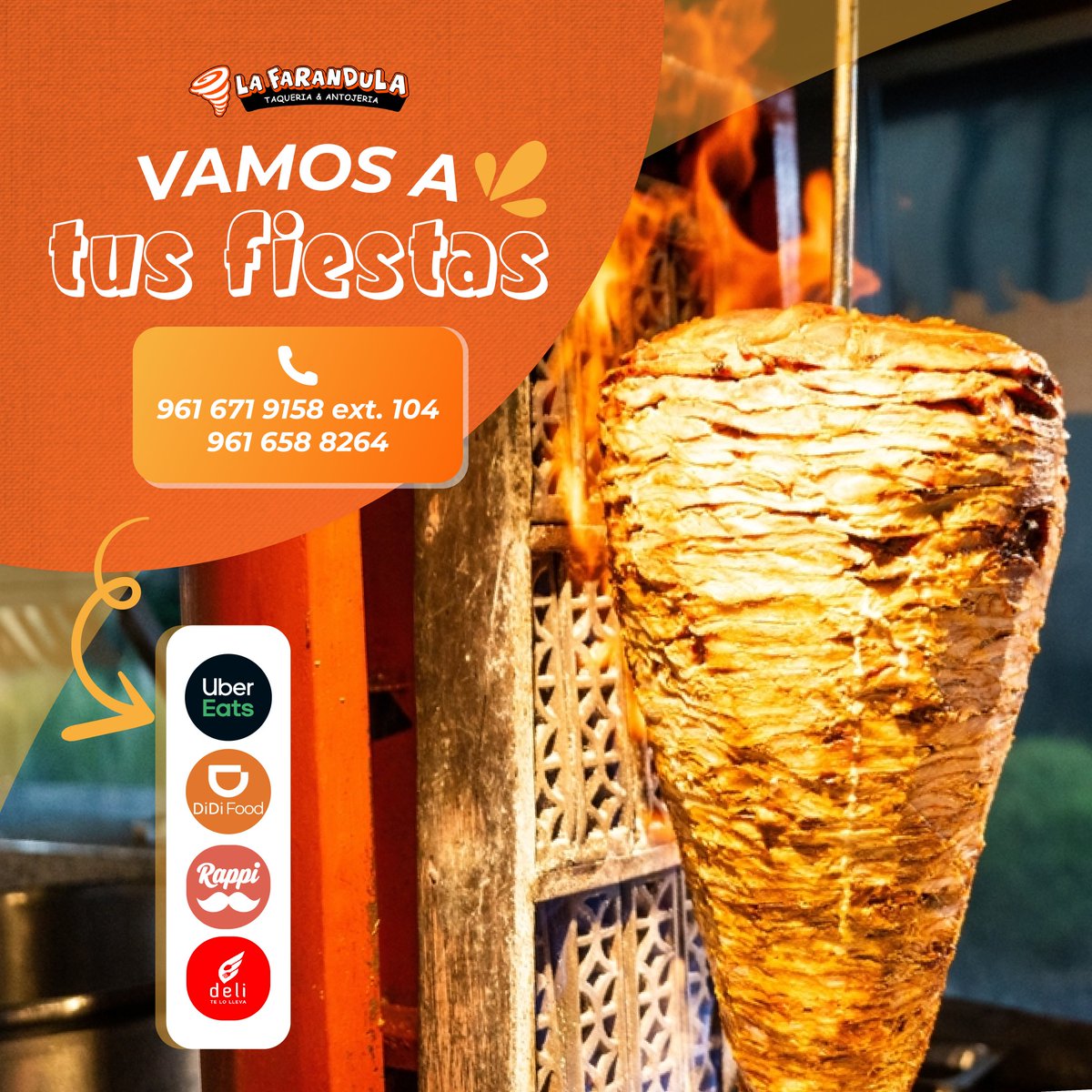 Tienes un evento social próximo? Consiente a tus invitados con #Lafarandula en tus eventos especiales.

Marca directamente 📱9616588264