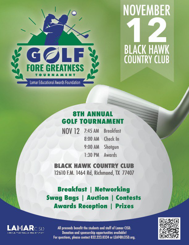 Teeing up for our teachers on November 12!