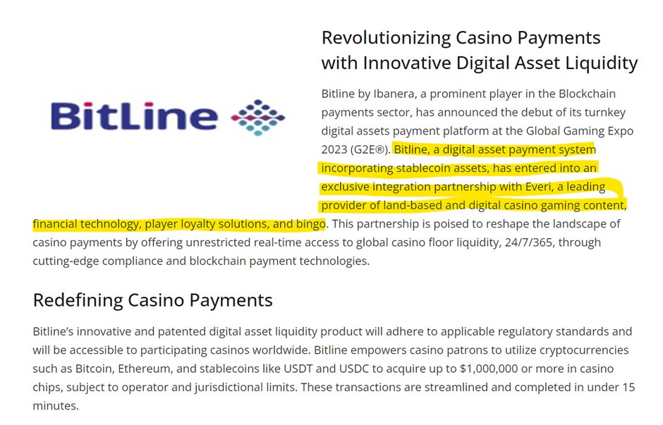 shalfern's tweet photo. After researching the @definitynetwork and #Bitline partnership, I can confidently say itβs a significant collaboration. Despite the low-key announcement, this partnership is truly substantial!
Global gambling industry is a massive one, totaling close to 540B with an expected growth up to 745B by 2028.
#Bitline is the worldβs only industry provider for casino chip access directly from #cryptocurrency and #Digitalassets holdings in the physical casino environment.
They have exclusive integration partnership with #Everi, NYSE listed giant in land based and digital casino gaming content and Financial solutions. They have operations across the globe including Americas, Europe, Asia and Africa.
What all these mean?
#DeFinity is providing services to millions of users across the globe via the top level partnership.
Digital asset integration is inevitable for all industries #DeFinity is at the forefront of it.
This is extremely positive news for all $DEFX holders, as $DEFX is closely tied to the success of #DeFinity and #DMALINK. Increased revenue translates to more buybacks and burns.
Donβt say you werenβt warned! $DEFX is a #1000x play which is set to mint millionaires just like the US government prints money. This is a #unicorn in the making!
Do not sleep on this. DYOR
More info:
https://t.co/BbyOd3tk5r
https://t.co/4THutbvkWC
https://t.co/MfDLHtI0CU
https://t.co/Kj1DJvj9Gu
https://t.co/WyRfTzP7GD
#institutionalcrypto #undervaluedcrypto #1000xgem2024