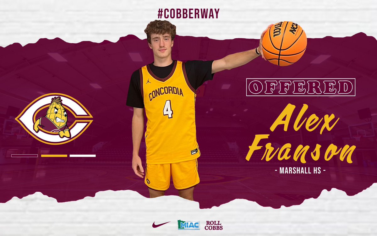 Alex Franson (@alex__franson) on Twitter photo After a great visit with <a href="/CoachBormann/">Tyler Bormann</a> and <a href="/CadeNiehaus/">Cade Niehaus</a> I’m grateful to have received an offer from Concordia college!
<a href="/CobberHoops/">Cobber Basketball</a> After a great visit with <a href="/CoachBormann/">Tyler Bormann</a> and <a href="/CadeNiehaus/">Cade Niehaus</a> I’m grateful to have received an offer from Concordia college!
<a href="/CobberHoops/">Cobber Basketball</a>