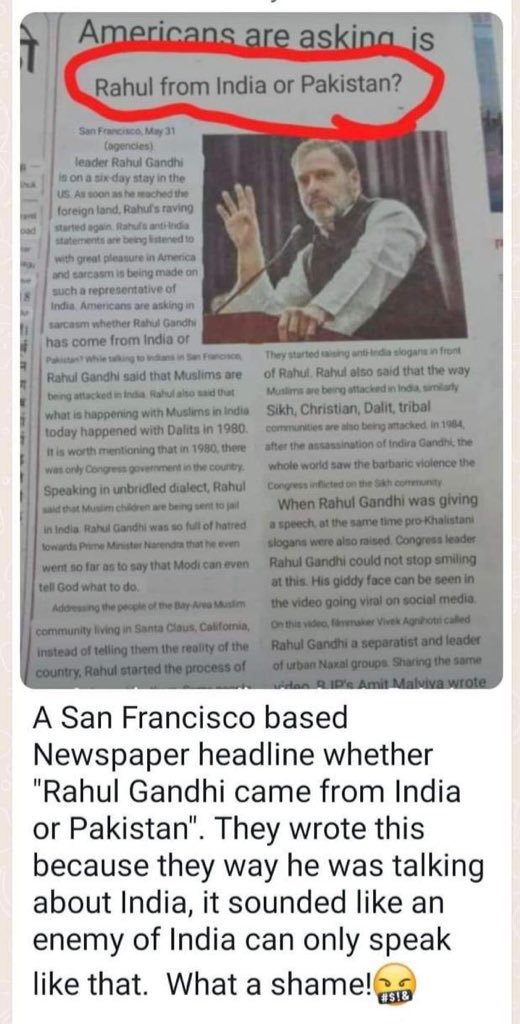 MekysionGlobal's tweet image. Always prioritize protection—irresponsible actions today can lead to consequences that bring shame tomorrow. Let’s make responsible choices for a better future.

If you know You Know🌻

#Rahul_Gandhi #RahulLieProblem #RahulGandhiInUSA