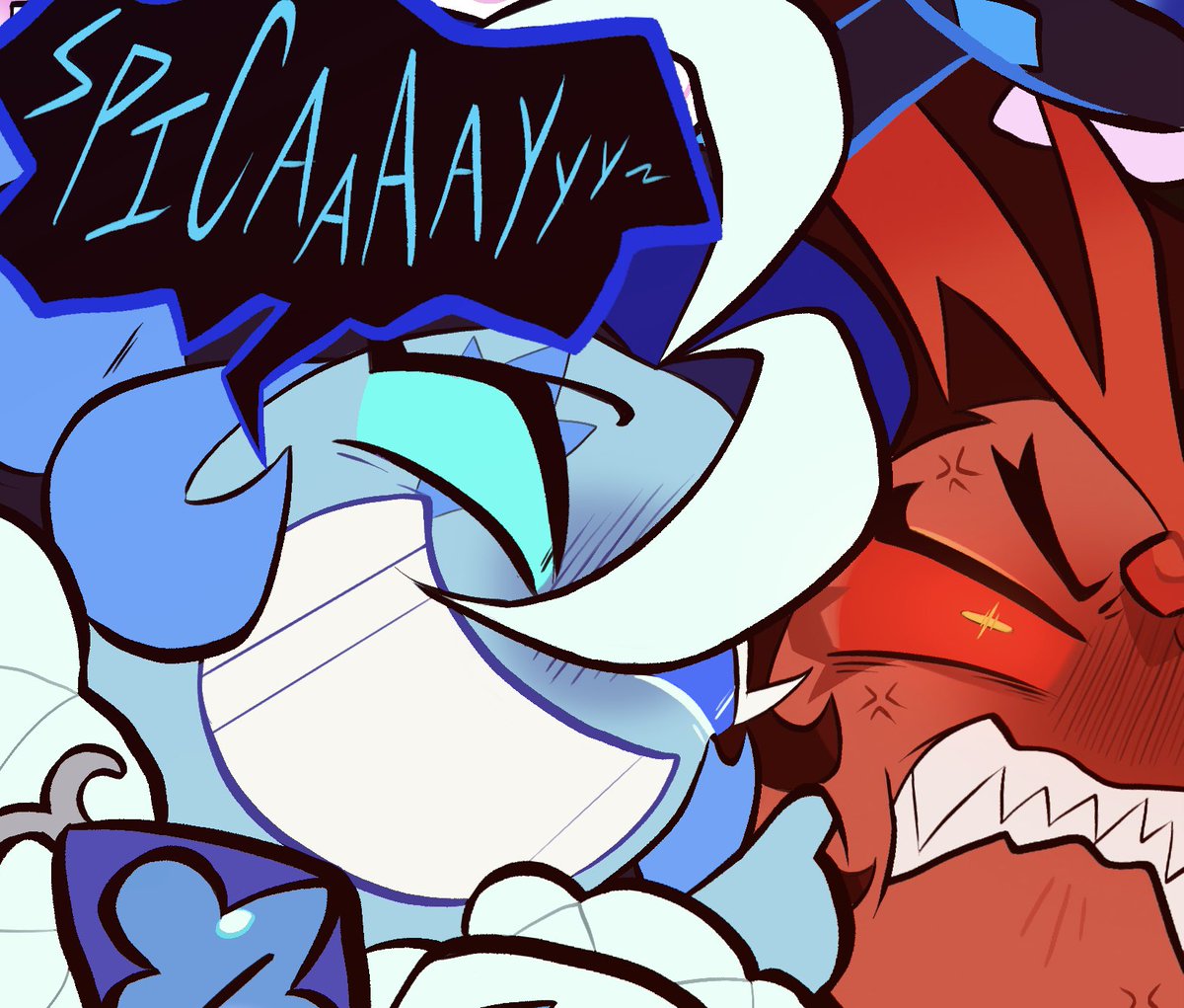 Nicknames , but for the other Beasts this time . 🩵

The Full Drawing ( in thread ) is VERY long so ... Here's a cut up version ! He he .