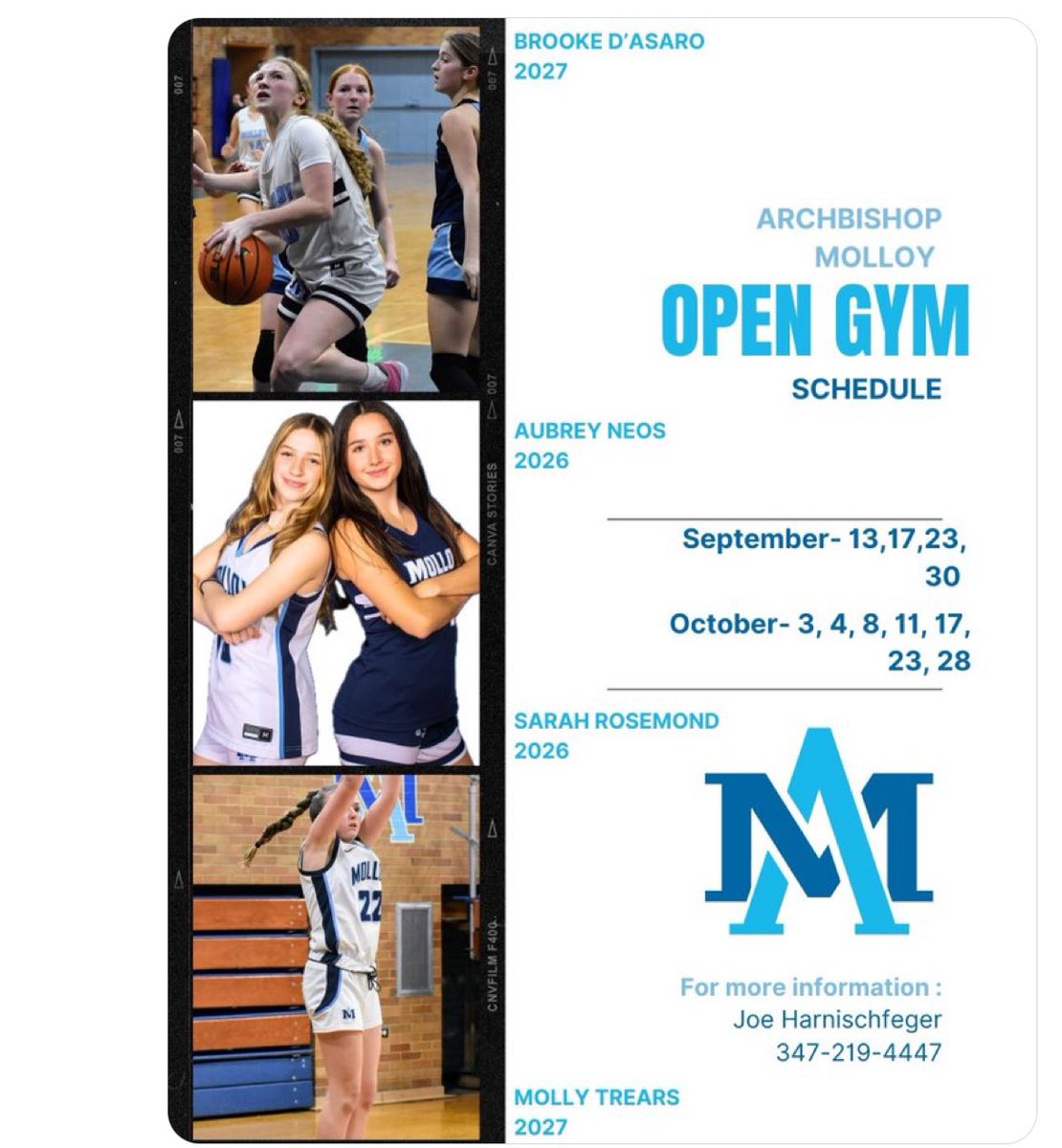 BROOKLYN/QUEENS GIRLS CHSAA OPEN GYMS! COME CHECK OUT OUR STUDENT ATHLETES!
