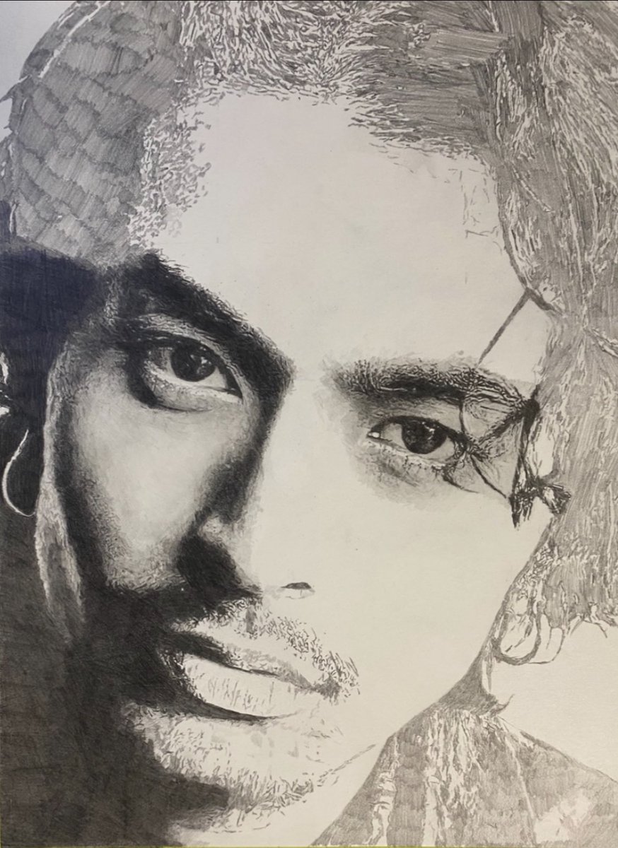 作画過程 King Gnu 常田大希さんの鉛筆画の過程です！