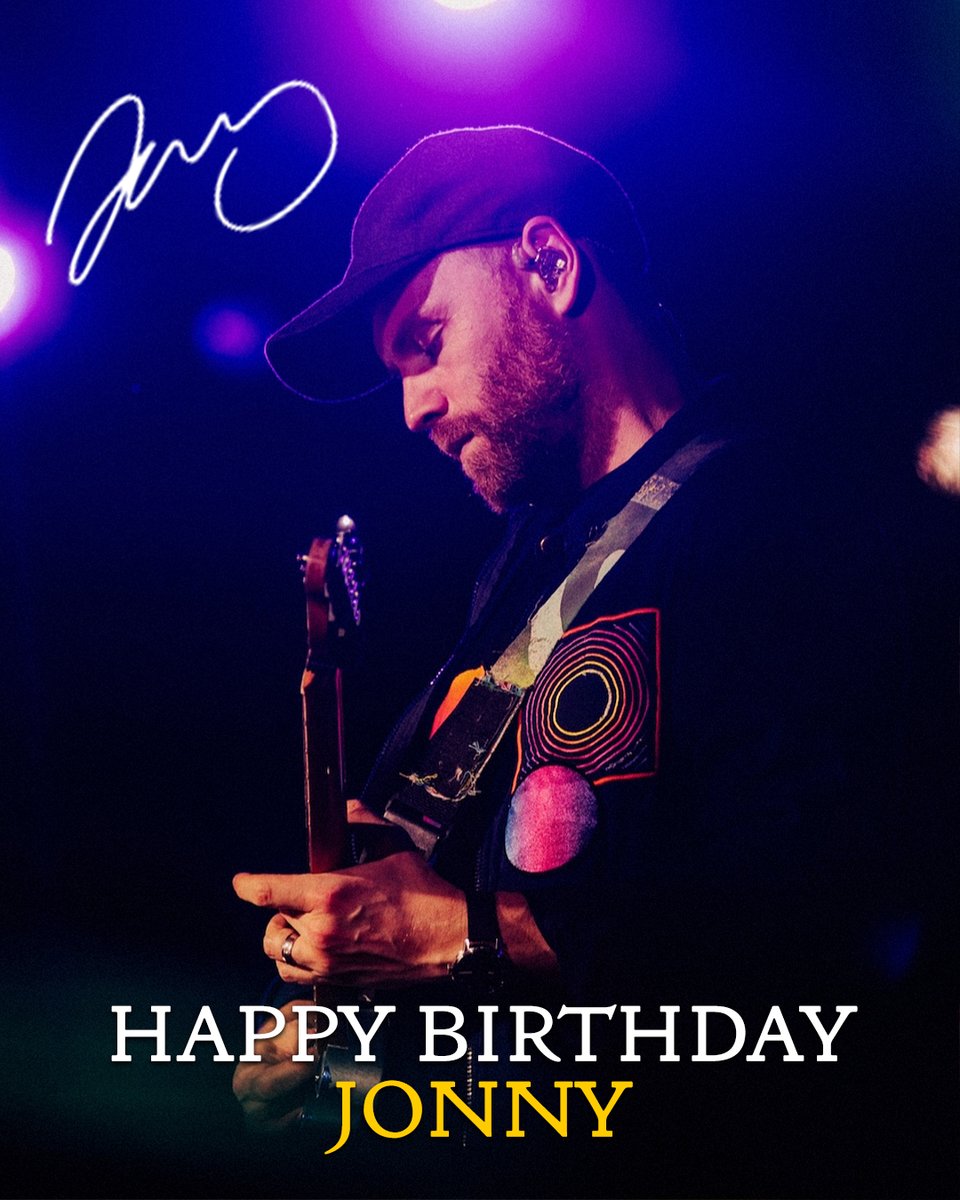 coldplayaccess's tweet image. Today, our talented Coldplay guitarist is celebrating his 47th birthday! 🎂🥳🎸

Happy Birthday, Jonny Buckland!