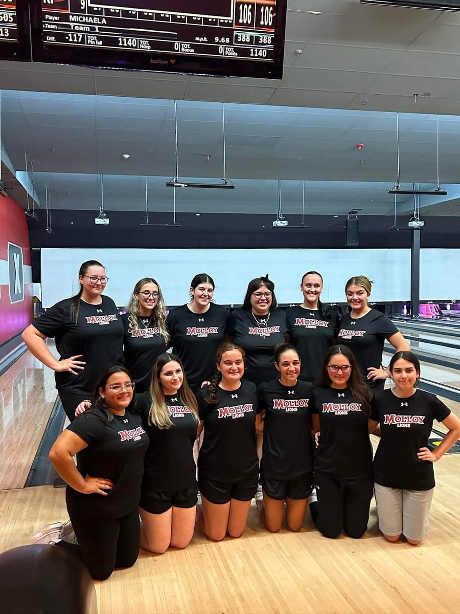 Wishing the Molloy University ladies bowling a great season! Go Lions! #MolloyUniversity