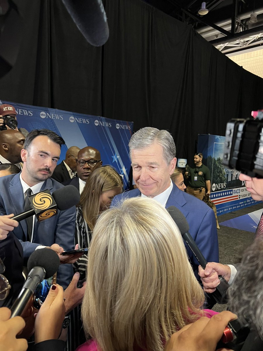 Gov Cooper says Trump became “unraveled” in abortion answer