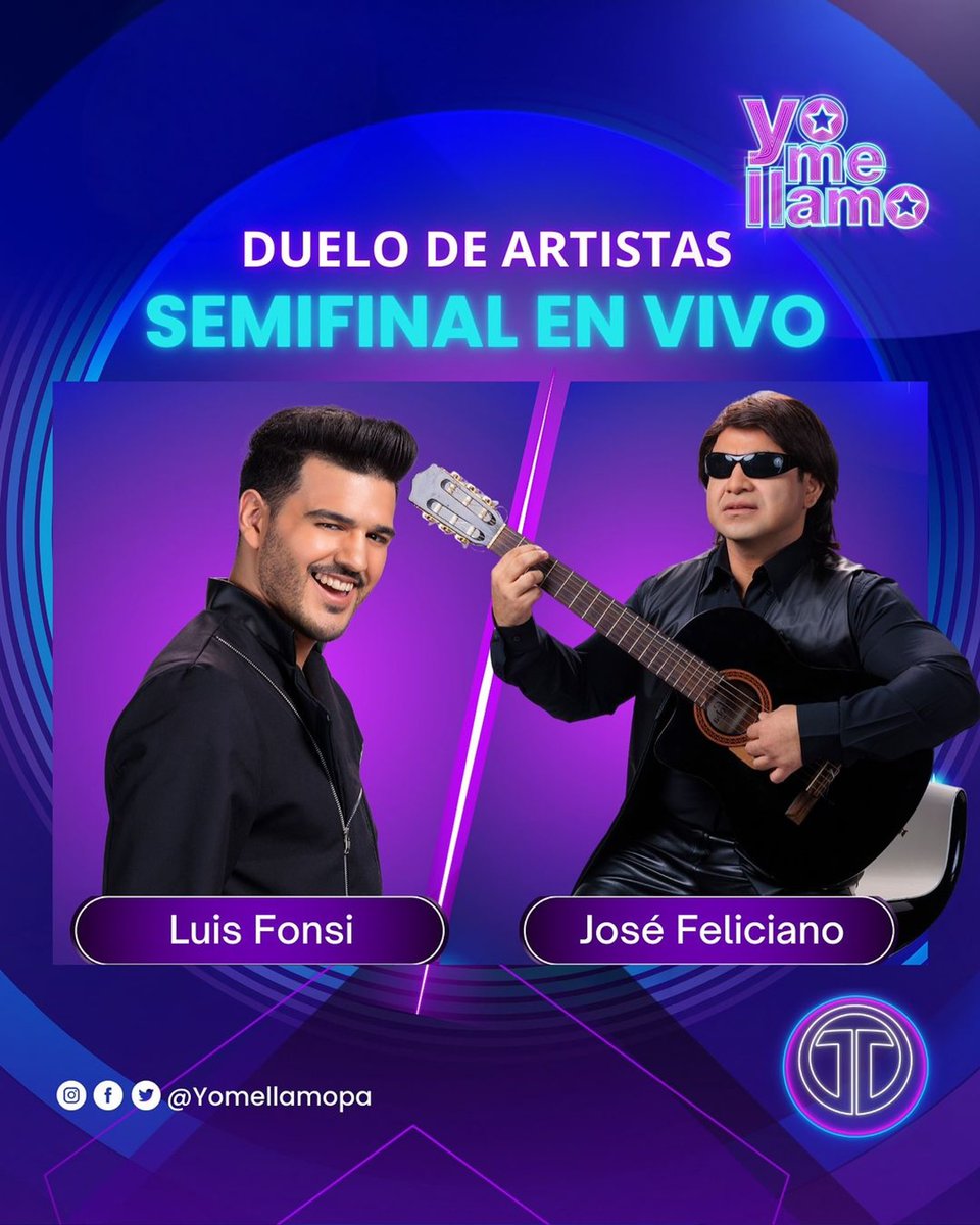 ¡La emoción está a tope con el duelo entre Luis Fonsi y José Feliciano! 🎤🔥 

Dos grandes talentos en una batalla musical épica que promete hacer vibrar el escenario ⚡️ Con la dulzura de la voz de Fonsi y la maestría de Feliciano, cada momento será electrizante.

#Ymllmasmovil