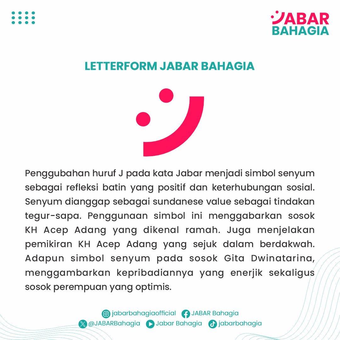 JABARBahagia's tweet photo. Baca setiap slide nya dan dalami setiap filosofinya, karena itulah yang menjadi pondasi pasangan Jabar bahagia dalam memimpin Jawa Barat kedepan.

Warga Jawa Barat layak Bahagia. 💓

#Jabarbahagia #pilkadajabar
#acepadanggubernurjabar #gitakdiwagubjabar  #politik  #bandung https://t.co/FX73mYqlAo