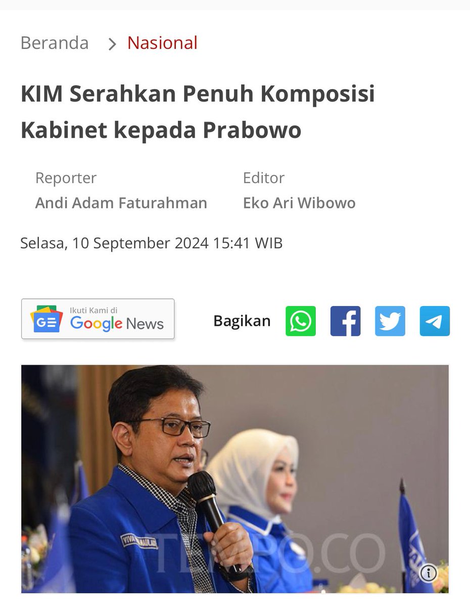 Mendukung sekali, orang2 akan selalu mendapat yg optimal, dan visi prabowo KITA BANGSA JUARA selalu ready bekerja terbaik wujudkan tujuan itu.

SaatnyaBANGKIT UntukMENANG