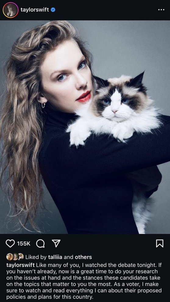 News - Taylor Swift is endorsing Kamala Harris