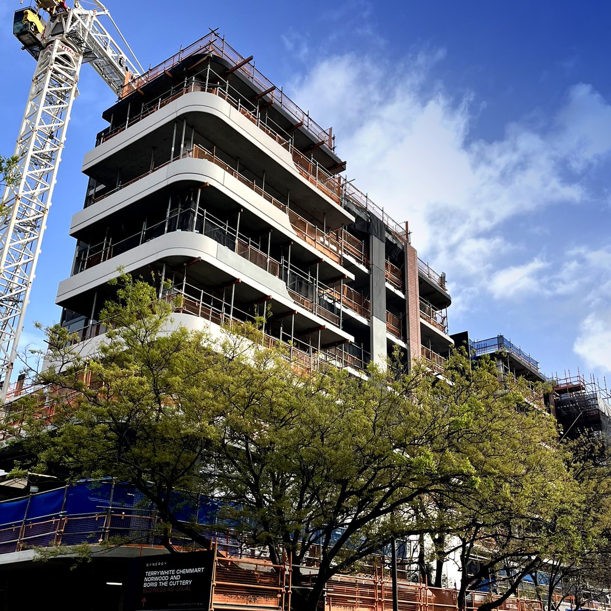 SynrgyConstruct's tweet photo. Exciting progress continues at ORTA on The Parade, with key structural elements taking shape. The installation of precast panels and the innovative bubble deck system showcase our commitment to advanced construction techniques. Stay tuned as we move closer to completion! https://t.co/wP0YdC3tqH