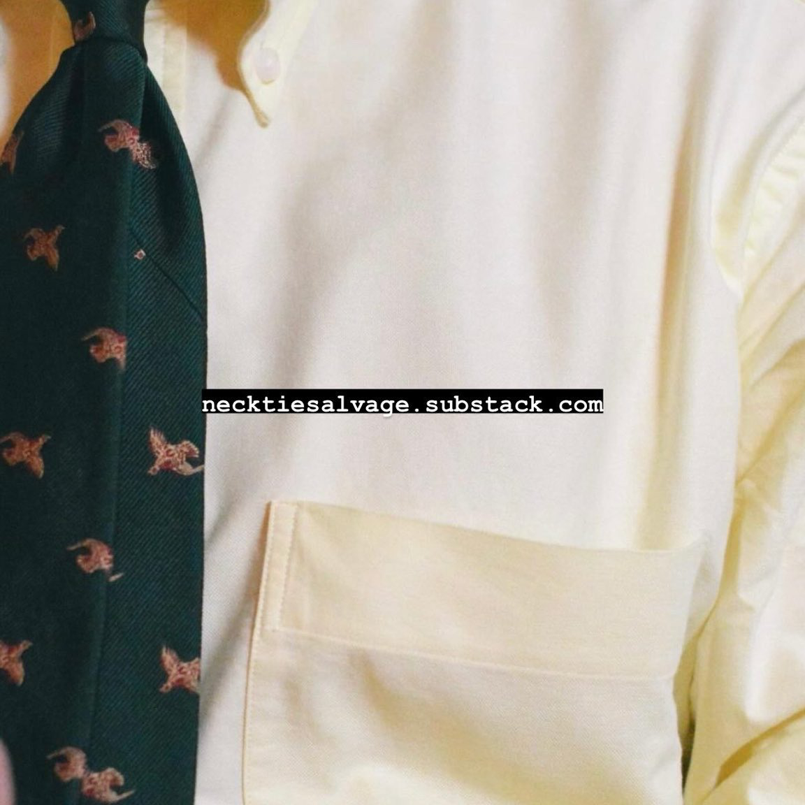 NecktieSalvage's tweet image. To read more of my substantial writing subscribe to -
THE FITTING ROOM
Daily Style Memos
Ivy/Prep American Style
MODERN LIVES
Longer and deeper personal essays, reflections and stories of modern life