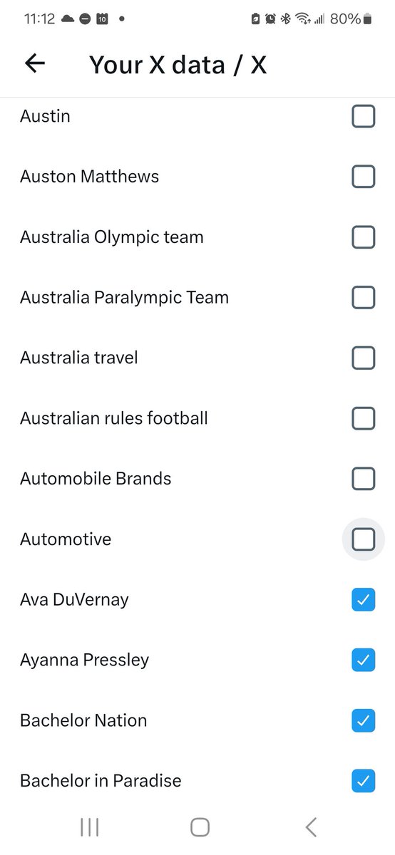 Just tried to personalize my ad data on X. You have to uncheck everything....🤣😭😱