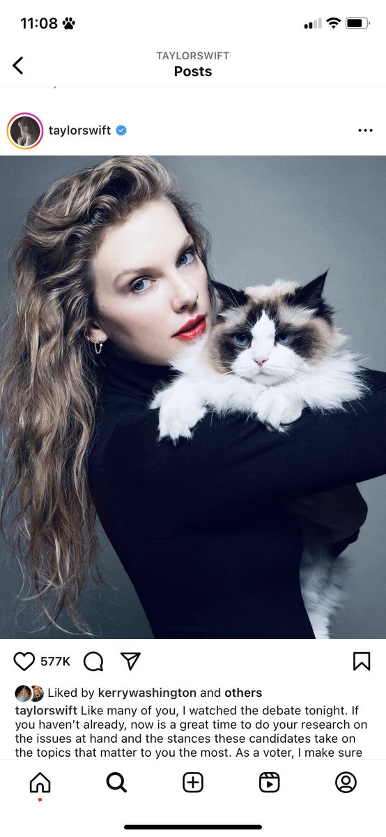 obscured04's tweet photo. Childless cat lady #TaylorSwift endorsing #KamalaHarris and #TimWalz after the #Debate2024 #Debatenight #DebatePresidencial2024 #2024Debate https://t.co/6QP1JtadgA
