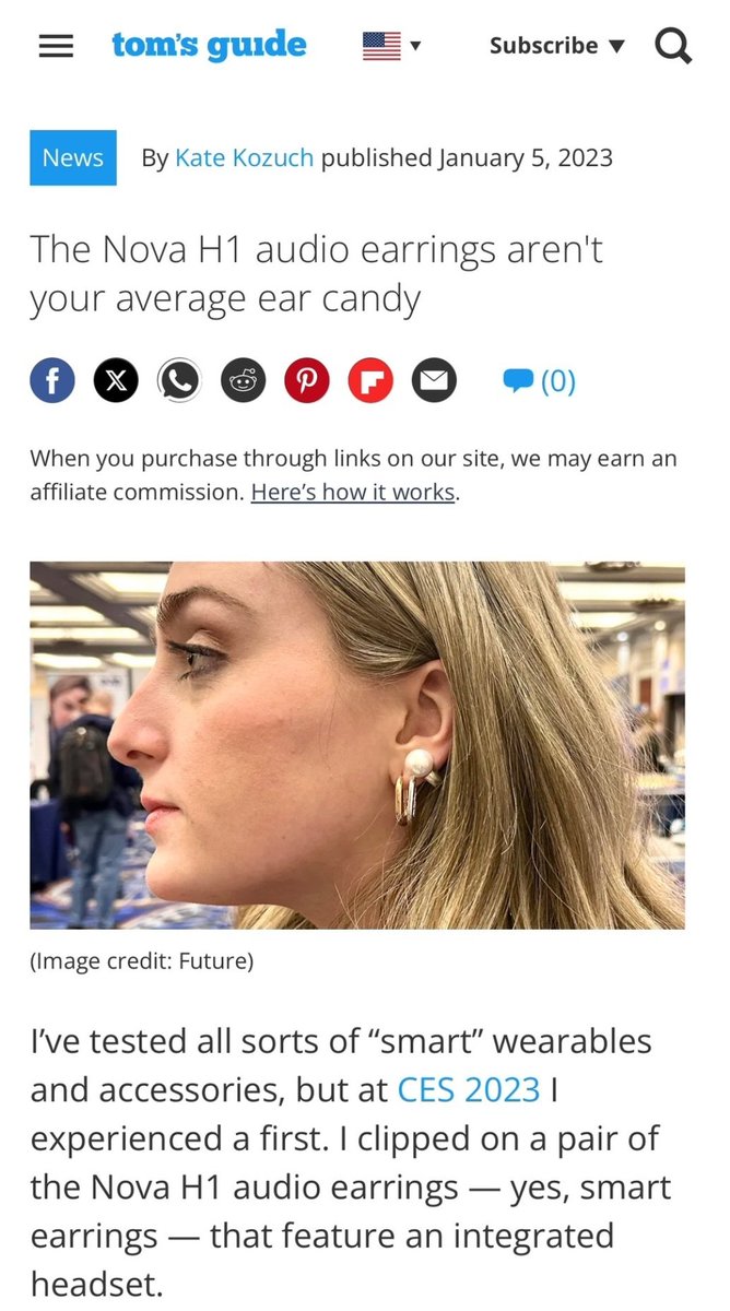 Red_Pill_US's tweet image. Initially, I was skeptical, but after conducting some research, it appears there might be truth to the allegations regarding Kamala Harris using assistance during the Presidential Debate.

Am I mistaken, or do these resemble the Nova HI audio earrings that Kamala is wearing?