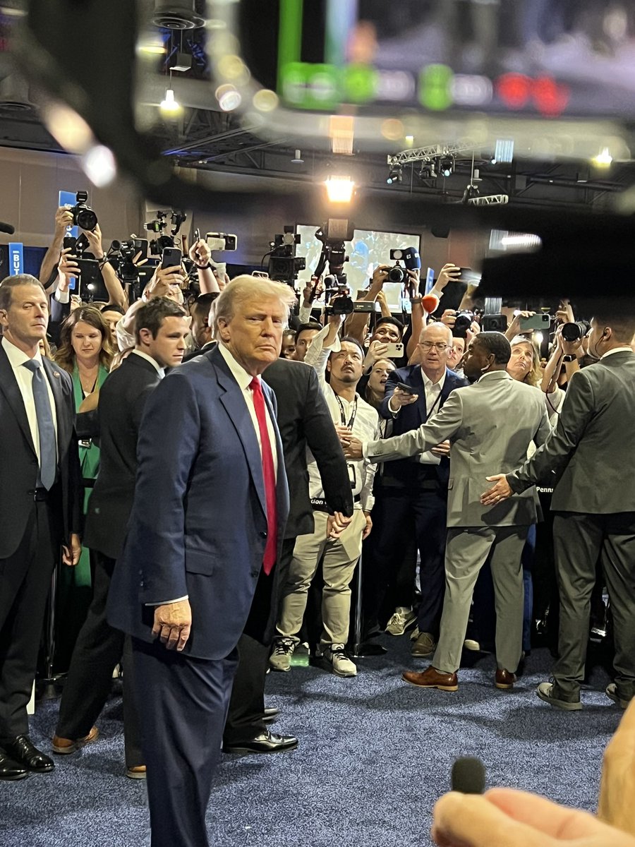 Trump says also the debate was a “three on one” and called it his best debate. Wont commit to another debate