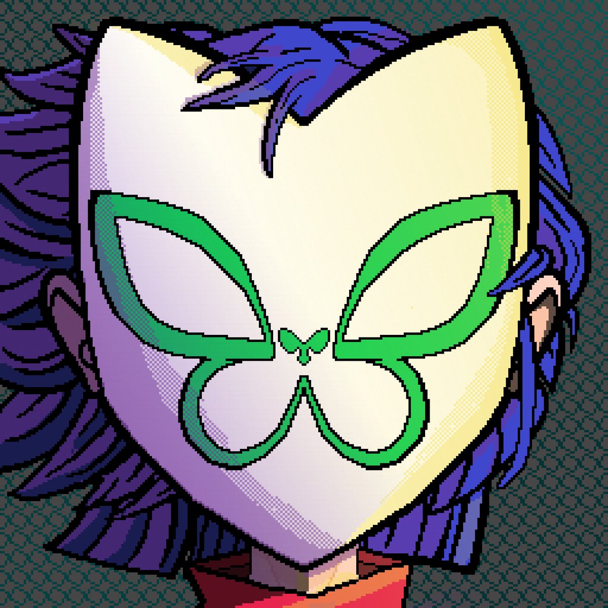 TuunasOs's tweet photo. Un fanart de Noodle con su mascara de gato, de la banda de
@gorillaz
de la fase 3. Le puse efectos de sombras de luces, es de las primeras veces que intento esto, les agradecería cualquier consejo. #Fanart #pixelart #gorillaz #digitalart #styleretro #ドット絵 #pixilart https://t.co/xyvsOqBsTp