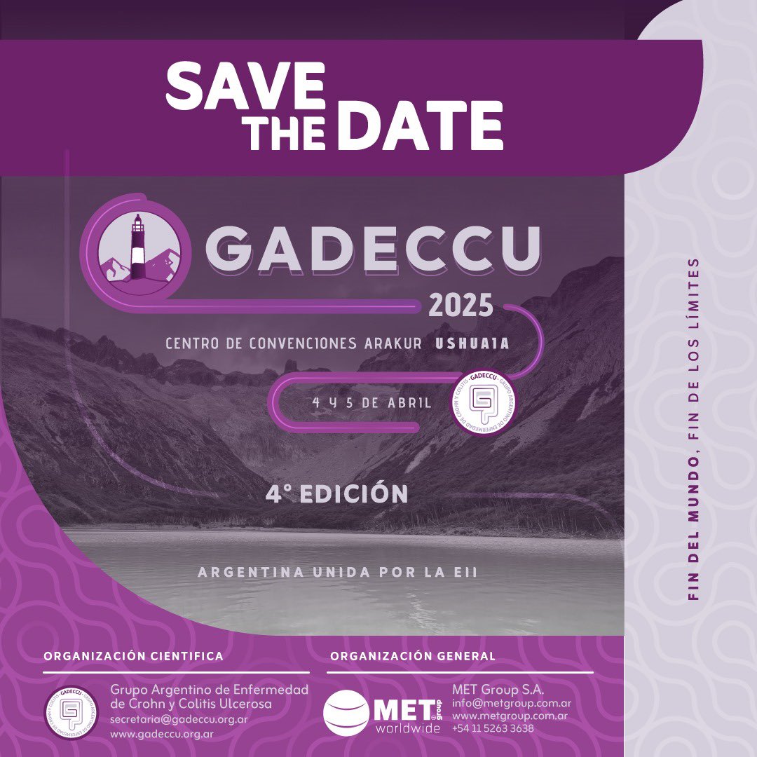 Próxima edición de Gadeccu 2025: Ushuaia! Agendate 4 y 5 de Abril. Nos vamos a Tierra del Fuego con el lema: “Fin del mundo, Fin de los límites”. Te esperamos! <a href="/gadeccu/">GADECCU</a>