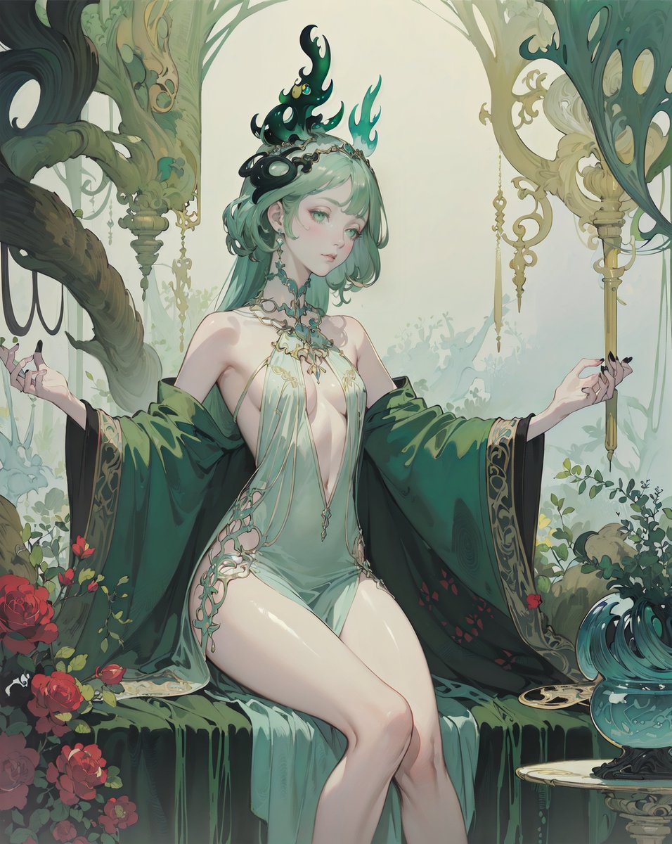 hikouki1117's tweet photo. 【Bad Bad Baroque Ⅵ Mad Forest】-2
Mad Forest / 瘋狂森林
綠色的森林把女孩的臉染得一片綠
弄壞一堆圖XDD
FB粉絲專頁 @IOOK
有九月限定下載的粉絲福利2K電腦桌布
歡迎追蹤下載
#StableDiffusion
#Baroqueart
#BadBadBaroque
#MadForest https://t.co/mnY0CzyCDp