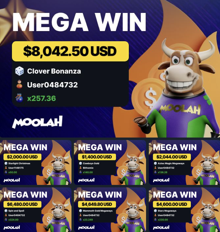 MoolahGaming's tweet photo. More crazy mega wins by lucky players on https://t.co/CDuW1VPX4G casino! Congrats guys 😭👏💰 https://t.co/cELWJ6ZgyE