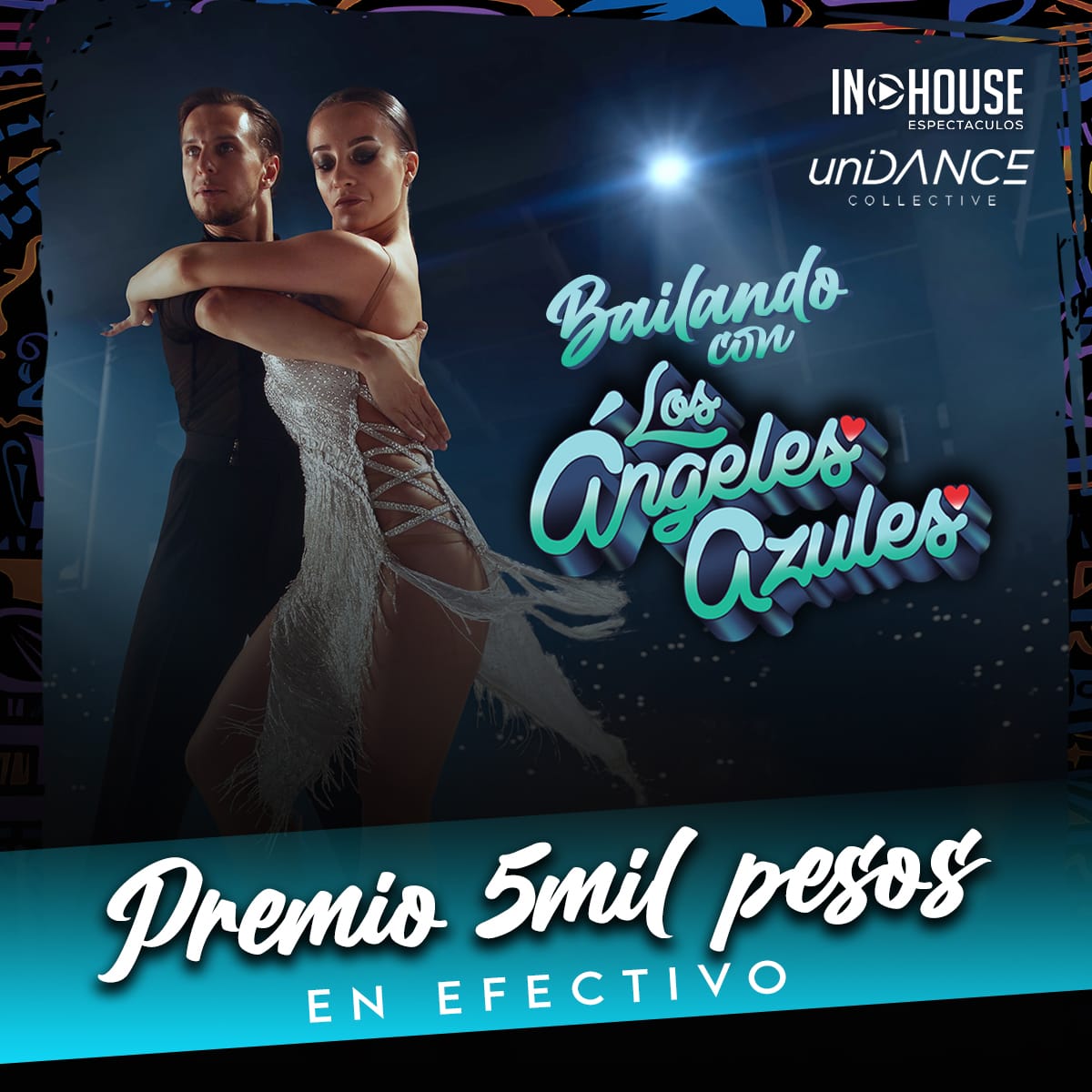 IHESPECTACULOS's tweet photo. ¡BAILANDO CON LOS ÁNGELES AZULES! 

In House Espectáculos y Academia UnDANCE te invitan a participar este 03 de octubre en el mejor concurso de baile...

¡Podrás ganar hasta 5 mil pesos!
Registrarte al: (664) 130 1486 https://t.co/P8mw9JT7JY
