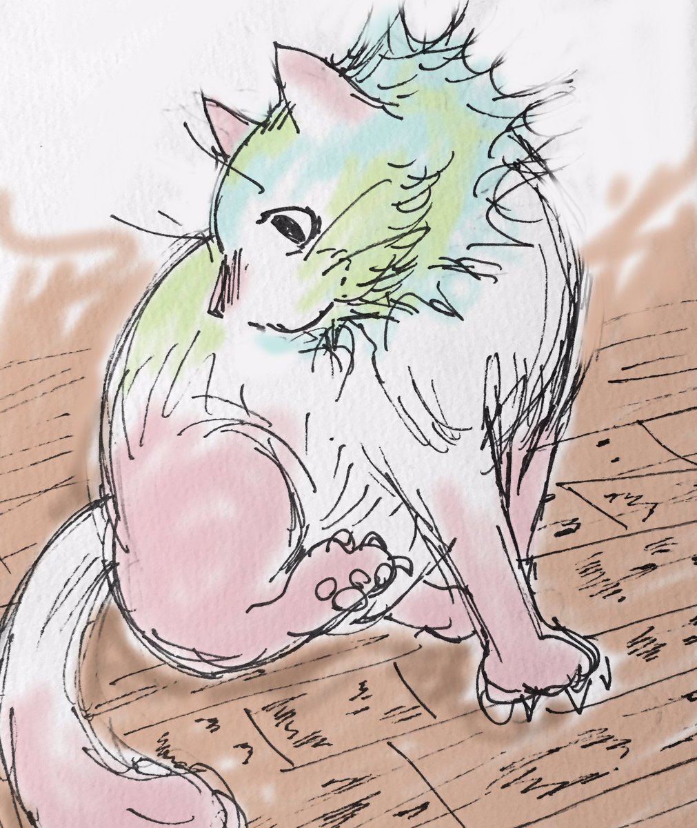 猫うまく描きたいなーというのはずっと思ってはいたけど骨格とかいまだにわかってないわけで 