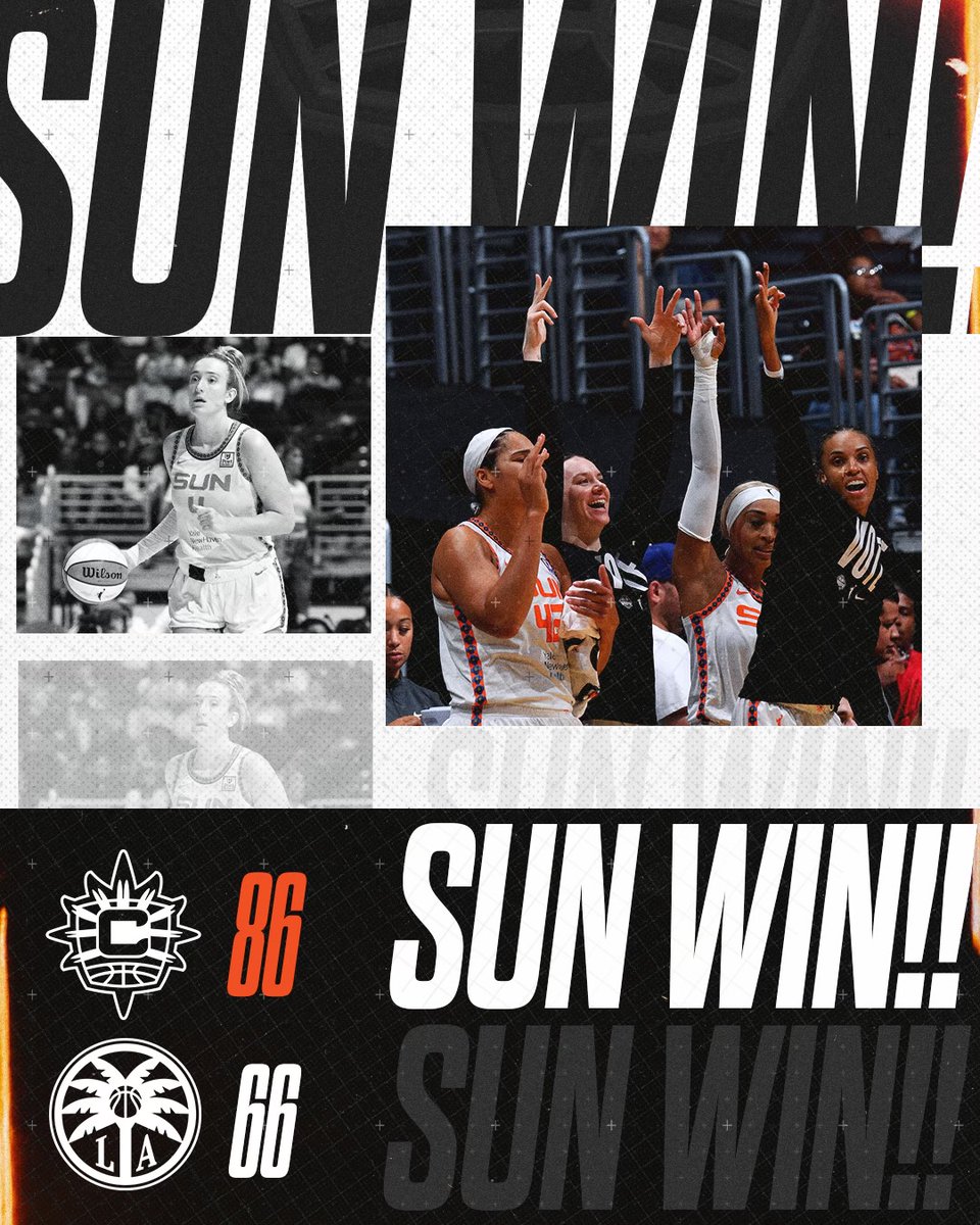 ConnecticutSun's tweet image. BACK TO BACK W'S! 

#SunWin #BringTheHeat