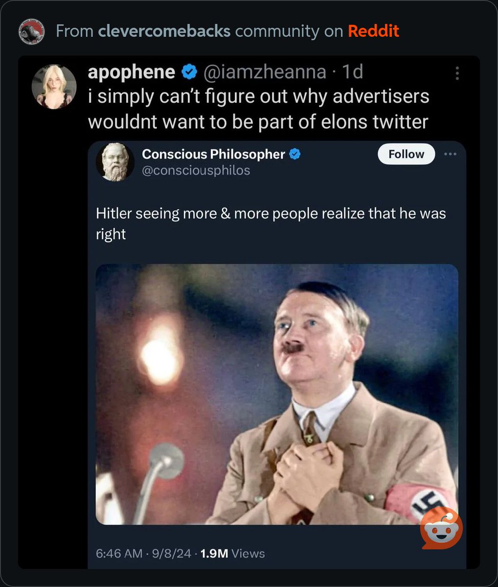 randomstimuli's tweet image. Hey @USAA @Walmart @WalmartInc @officedepot @NFL @Wendys
This is what your @x ad dollars are paying for... good job @elonmusk and @lindayaX
Keep it classy... glad you all have competitors that know better