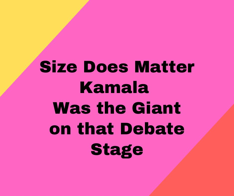Lelani Clark (@lelanibuzz) on Twitter photo My Bay Area sister <a href="/KamalaHarris/">Kamala Harris</a> gave us a barn burner and left Trump shrinking in size, licking his wounds. Size does matter and Kamala was the giant on that debate stage. #KamalaHarris #Democracy #blackgirlmagic My Bay Area sister <a href="/KamalaHarris/">Kamala Harris</a> gave us a barn burner and left Trump shrinking in size, licking his wounds. Size does matter and Kamala was the giant on that debate stage. #KamalaHarris #Democracy #blackgirlmagic