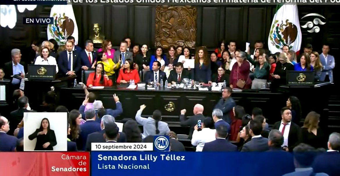 ¡ Falta un Senador ! que lo tienen detenido. Mintieron diciendo que habían hablado con el y que no estaba detenido. Exige la oposición: Queremos ver al Senador que han secuestrado los de Morena!