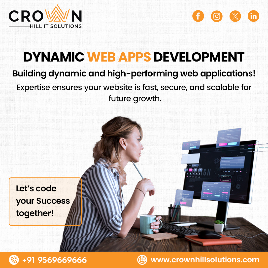 crownhillsol's tweet image. #CrownHillITSolutions offers the best #webappdevelopmentservices worldwide, delivering innovative and custom solutions tailored to your business needs. 🌍💻 Our expert #developers create high-performance, secure, scalable #webapplications that help your business thrive. 🚀