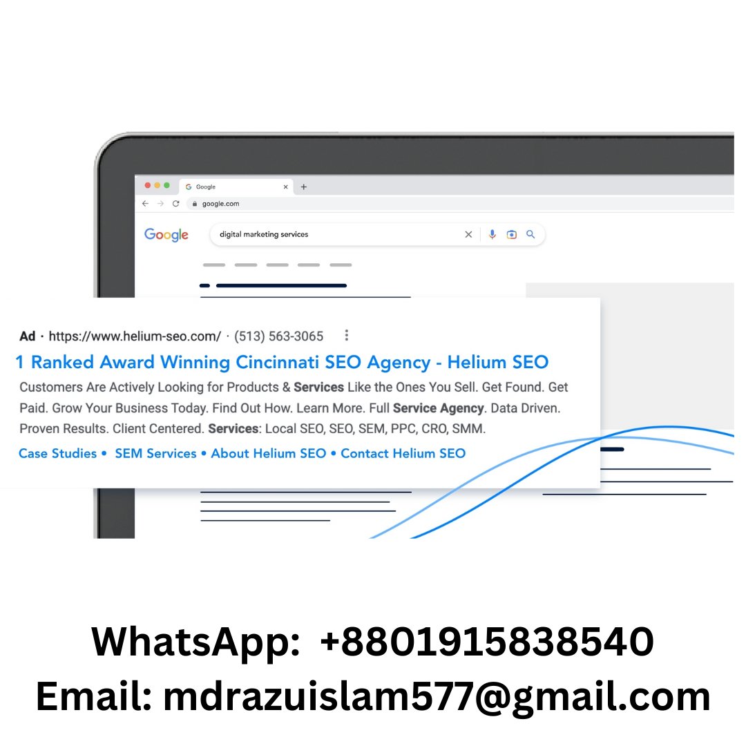 raju_md4061's tweet image. IF YOU ARE LOOKING TO SET UP A HIGHLY PROFITABLE GOOGLE ADS OR GOOGLE ADWORDS PPC CAMPAIGN, THEN YOU HAVE COME TO THE RIGHT PLACE

Order Link: fiverr.com/s/zWxp55R

· Search Ads
·  Display Ads
· Detailed keyword research
· Negative Keywords

#googleadssetup  #googleadscampaign