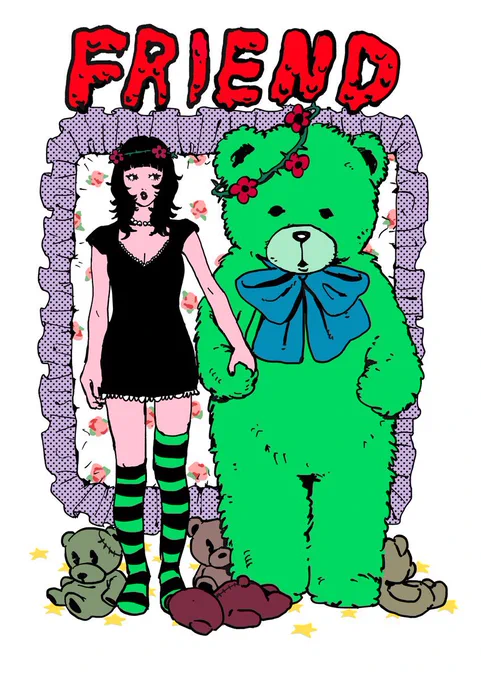 なんとこの度FREE'S MART()様とコラボさせて頂きました! 描き下ろしイラストのトートバッグやTシャツ、そのほかにも沢山あるので是非チェックしてみてください