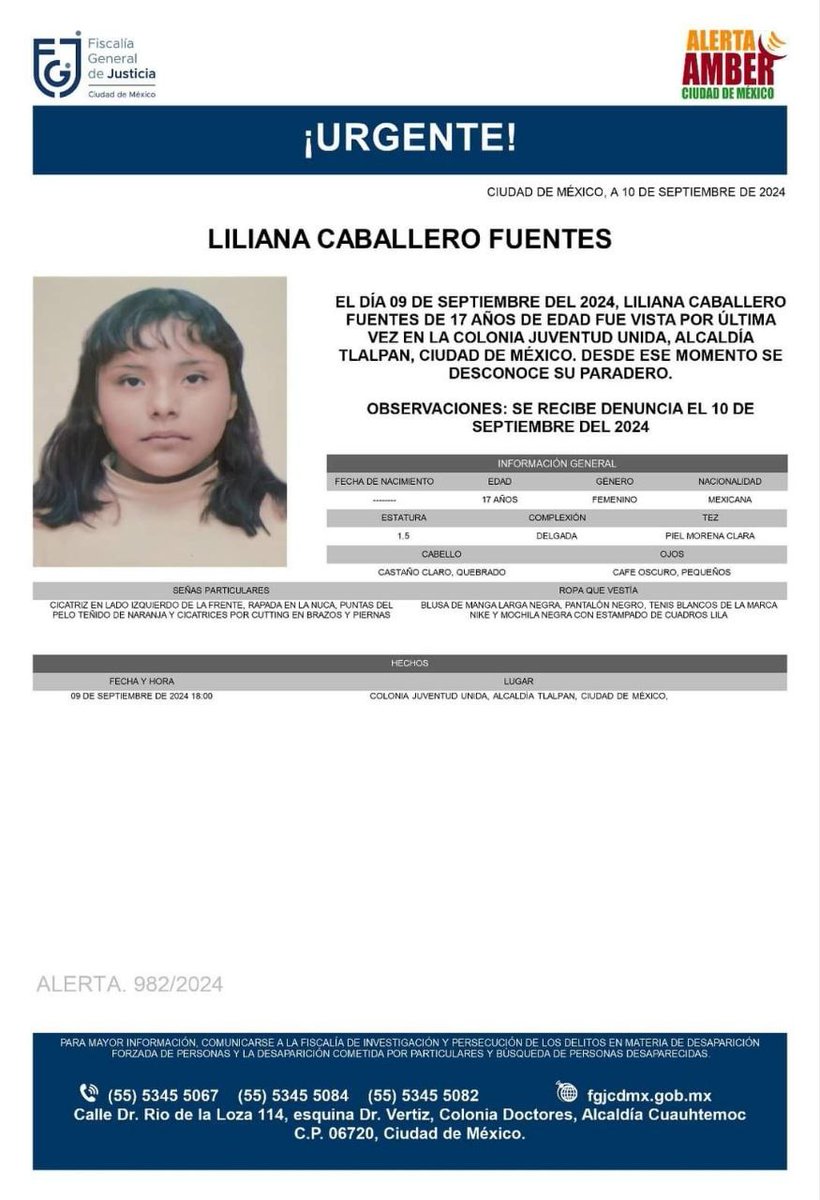 URGENTE!!!! 📢📢📢 Solicitamos apoyo para encontrar pronto a nuestra compañera. COMPARTAN POR FAVOR!!!