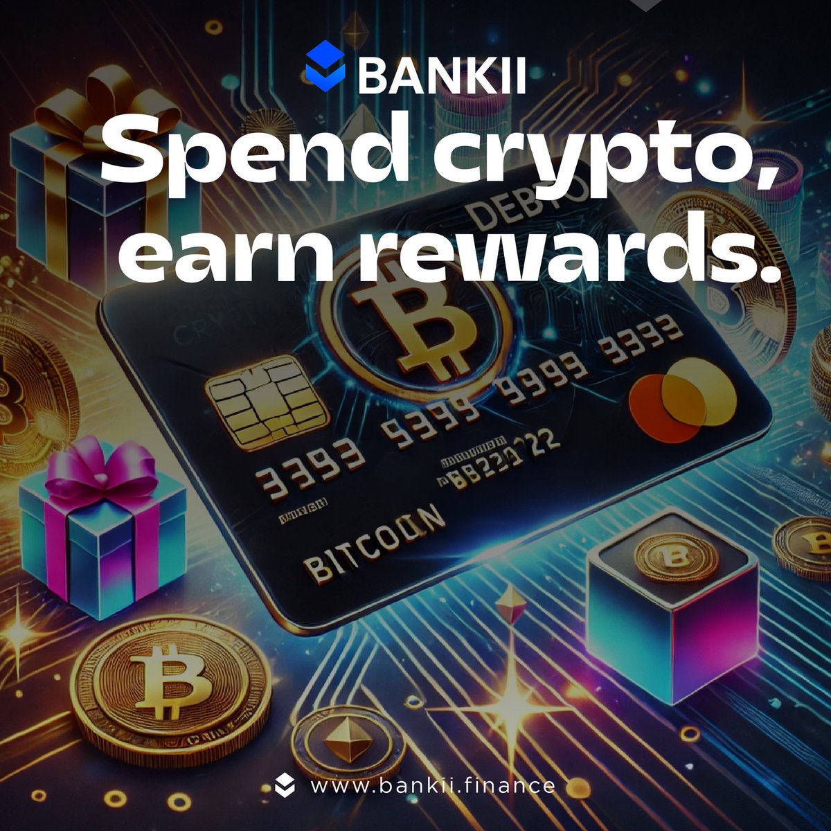 Bankiifinance's tweet image. Our debit card will turn your crypto into everyday cash. 

#Bankii #DebitCard #SpendCrypto
