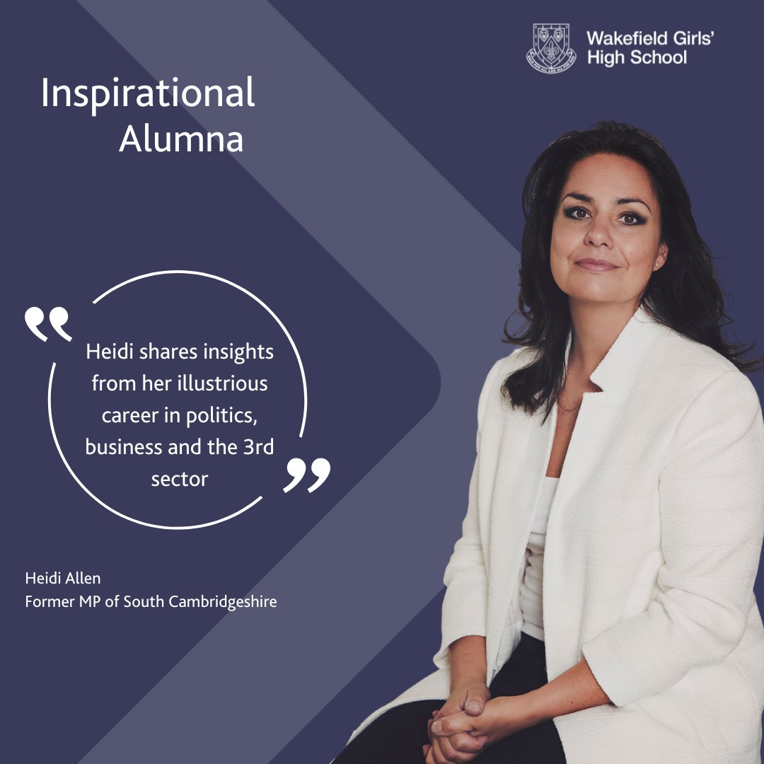 Wakefield Girls' High School (@wghsyorkshire) on Twitter photo We are excited to welcome Heidi Allen back to school for our Prize Giving ceremony this Thursday π. Our alumnae serve as fantastic role models for our students β¨. Discover more about them and watch their interviews βΆοΈπ½οΈ bit.ly/3XEgjXu We are excited to welcome Heidi Allen back to school for our Prize Giving ceremony this Thursday π. Our alumnae serve as fantastic role models for our students β¨. Discover more about them and watch their interviews βΆοΈπ½οΈ bit.ly/3XEgjXu